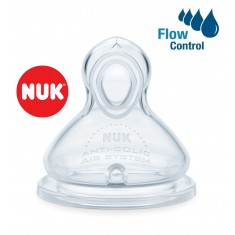 NUK First Choice+ анатомска некапечка силикон цуцла "Flow Control" (6+m.)